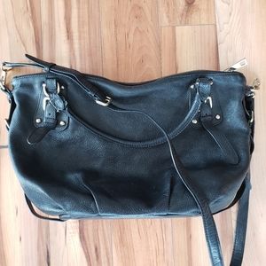 Danier Black Leather Crossbody Bag - FREE W/ PURCHASE